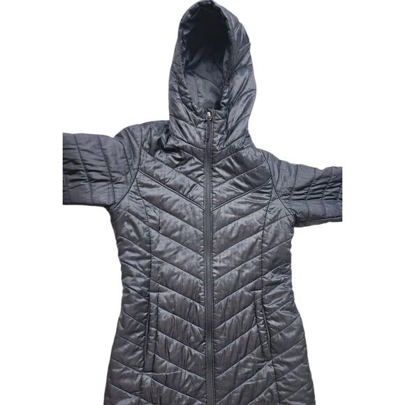 Columbia Omni Heat Long Puffer Coat Womens Small Hooded Winter Jacket Parka - Picture 9 of 16